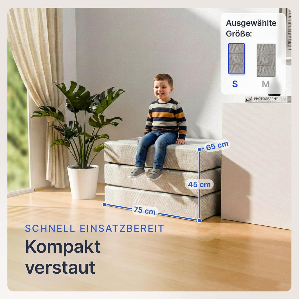 gurkler Klappmatratze Memory Foam, 15 cm hoch