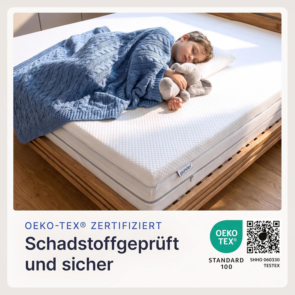 gurkler Matratzen-Topper 180 x 200 cm, 5 cm Memory Foam